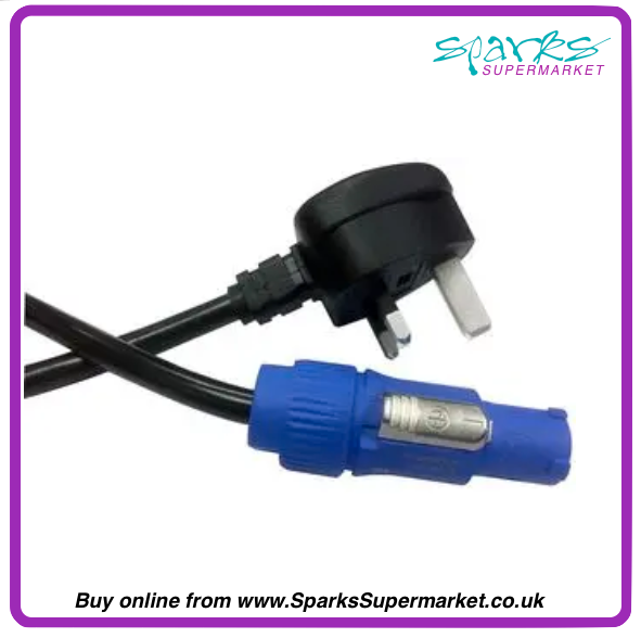 13A Mains Plug to Seetronic Powercon Lead 1.2m