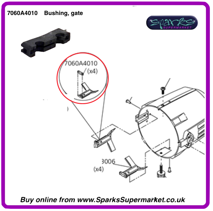 7060A4010 Bushing, gate