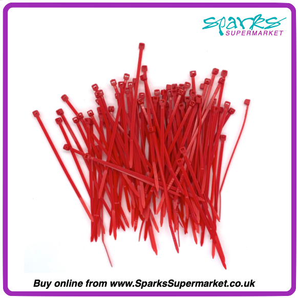 Colour Cable Ties 100 Pack - 2.5mm X 100mm