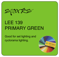 LEE 139 PRIMARY GREEN HT SHEET 56CM X 53CM