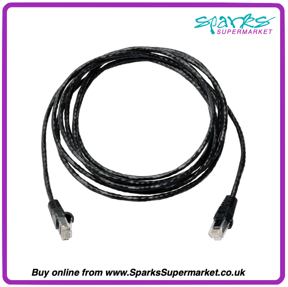 CAT6 Low Profile Patch Lead - Black