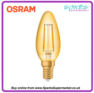 Osram Vintage 1906 LED Filament Candle E14 1.5W 2400K | Gold