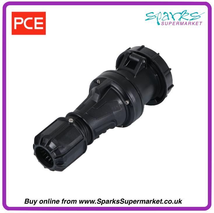 63A 230V IP67 2P+E Black Socket (2335-6xs) – Sparks Theatrical Lighting ...