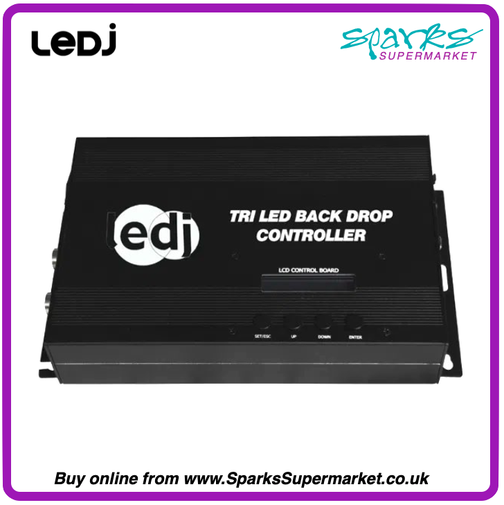 PRO 8 x 4m Tri LED Black Starcloth System, includes controller