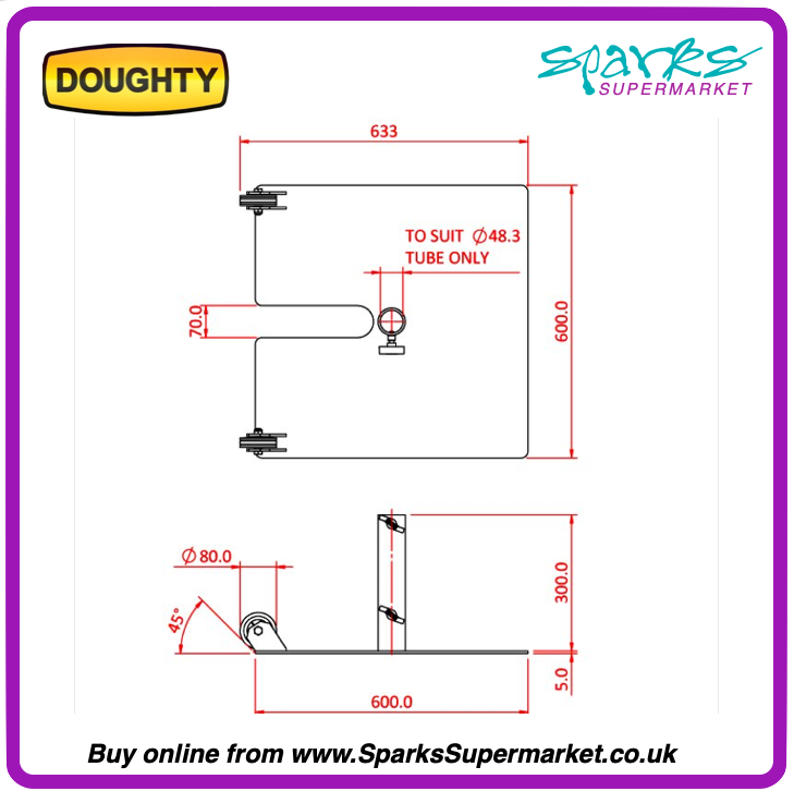 Doughty T54255 - Tank Trap - Two Wheels