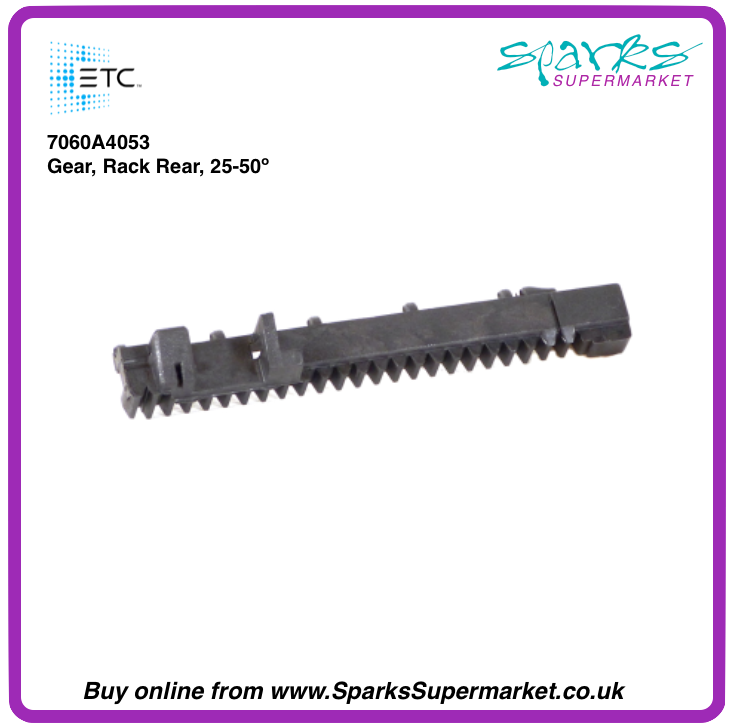 7060A4053 Gear, Rack Rear, For Source 4 Zoom 25-50º