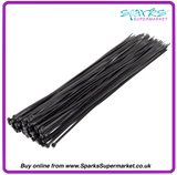 Black Cable ties 4.8mm X 300mm - 100 pack