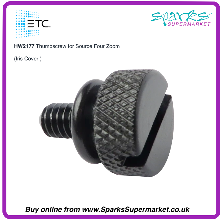 HW2177 Thumbscrew, 8-32 x 1/4 (For Source 4 Zoom Iris Cover