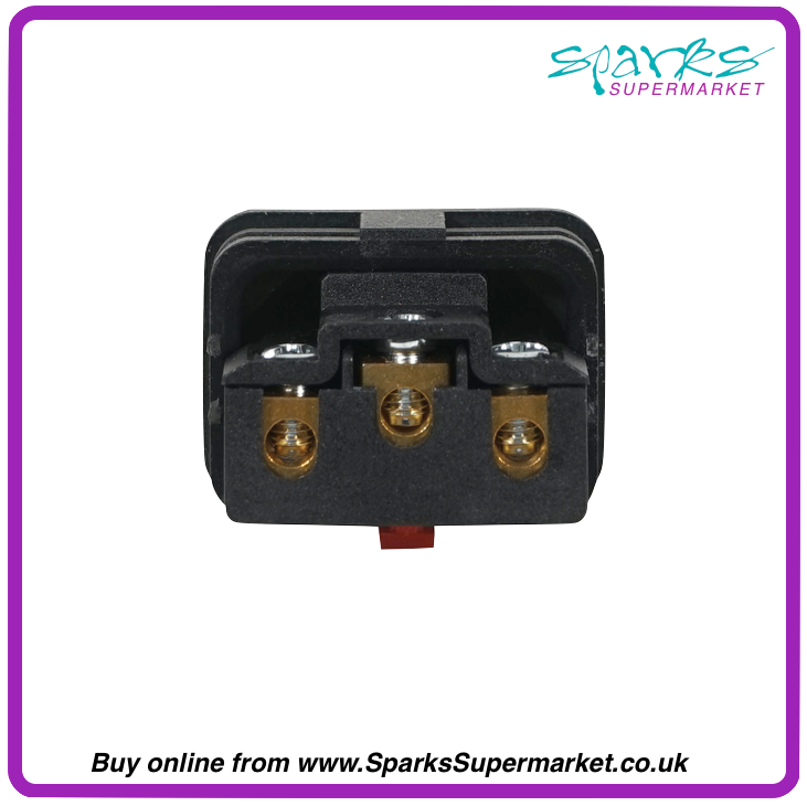 Locking IEC C13 Rewireable Socket Sparks Theatrical Lighting Supermarket