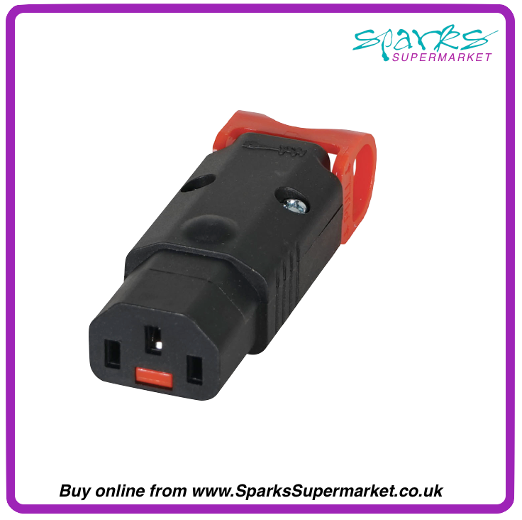 Locking IEC C13 Rewireable Socket – Sparks Theatrical Lighting Supermarket