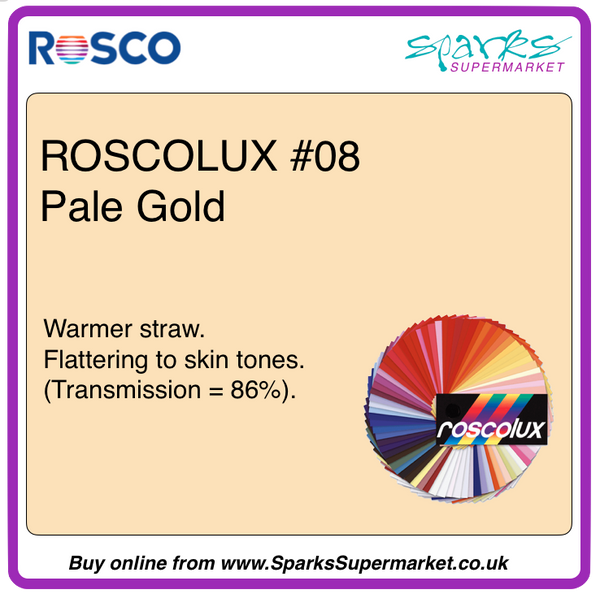 ROSCOLUX #08 PALE GOLD