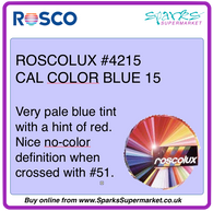 ROSCOLUX #4215 CAL COLOR BLUE 15