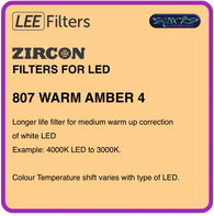 LEE ZIRCON 807 WARM AMBER 4 - L807