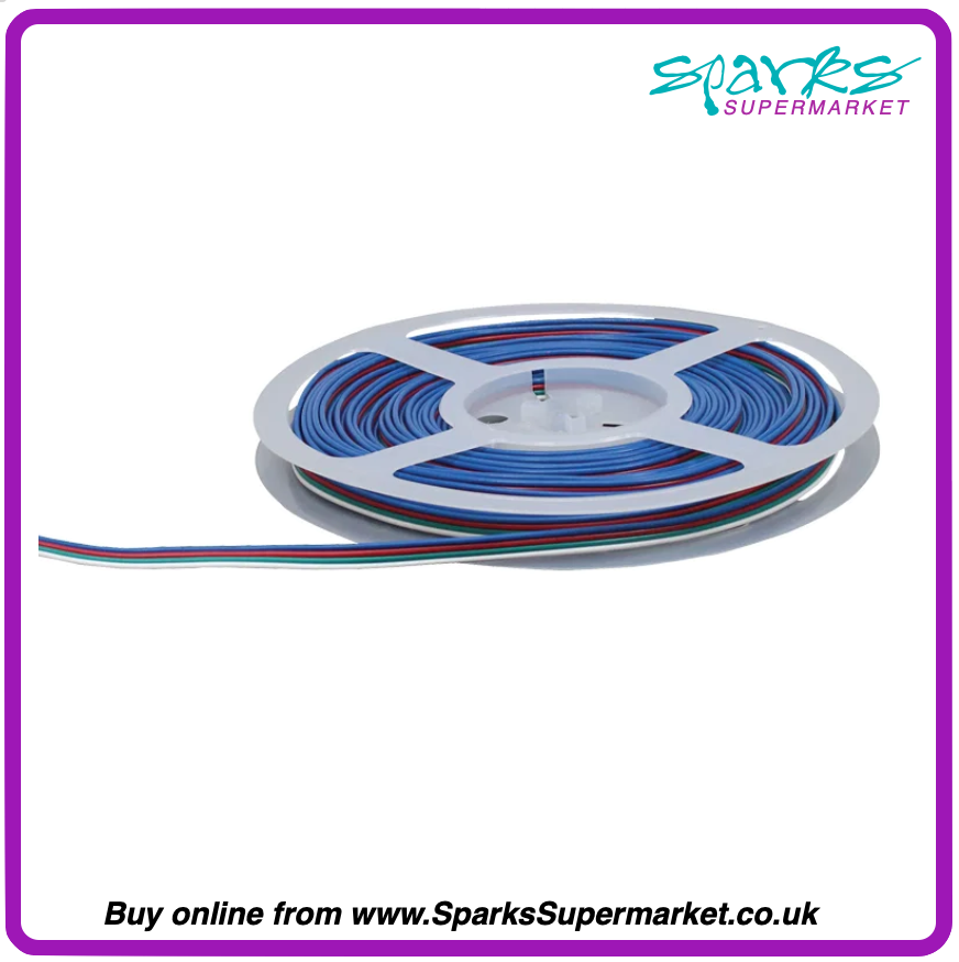 5M RGB+CW LED TAPE WITH POWER SUPPLY AND DMX DRIVER