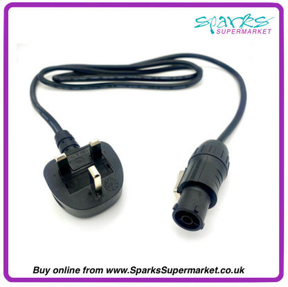 13A PLUG -  POWER TWIST ( TRUE 1 ) POWER LEAD 1.5M - BLACK