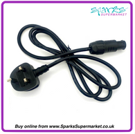 13A PLUG -  POWER TWIST ( TRUE 1 ) POWER LEAD 1.5M - BLACK