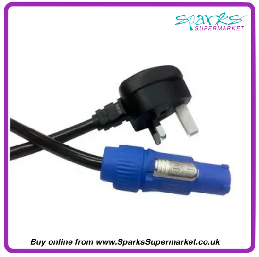13A Mains Plug to Seetronic Powercon Lead 1.2m