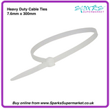 300MM X 7.6MM CABLE TIES NATURAL