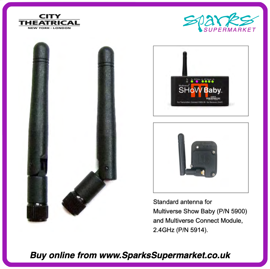 5729 Antenna, 2dBi Indoor Omni 2.3"