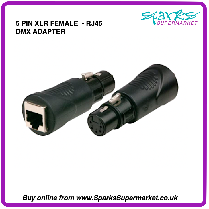 5-pin XLR to RJ45 DMX512 Adapter