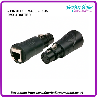 5-pin XLR to RJ45 DMX512 Adapter