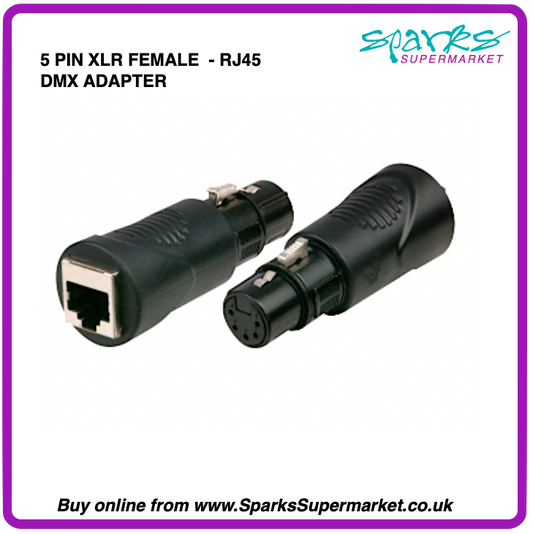 5-pin XLR to RJ45 DMX512 Adapter