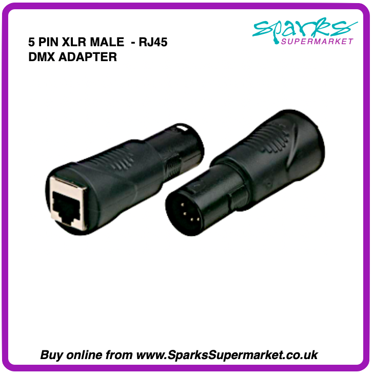 5-pin XLR to RJ45 DMX512 Adapter