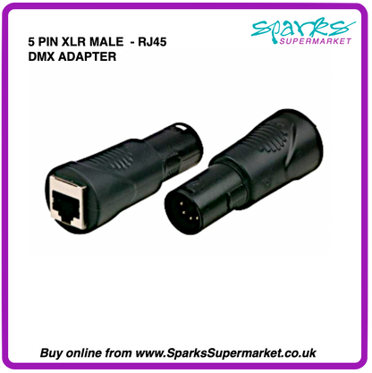 5-pin XLR to RJ45 DMX512 Adapter