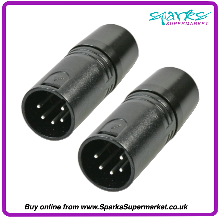 5 Pin XLR DMX Terminator (2 Pack)