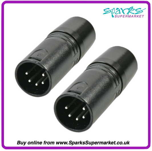 5 Pin XLR DMX Terminator (2 Pack)