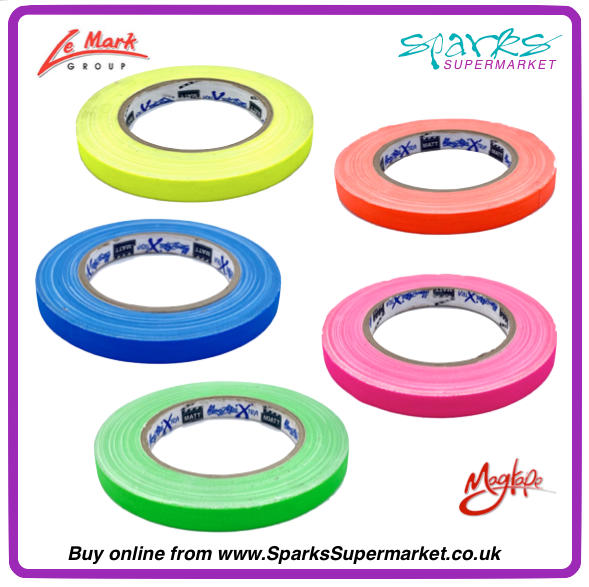 FLUORESCENT GAFFA 12mm x 25m - MAGTAPE XTRA