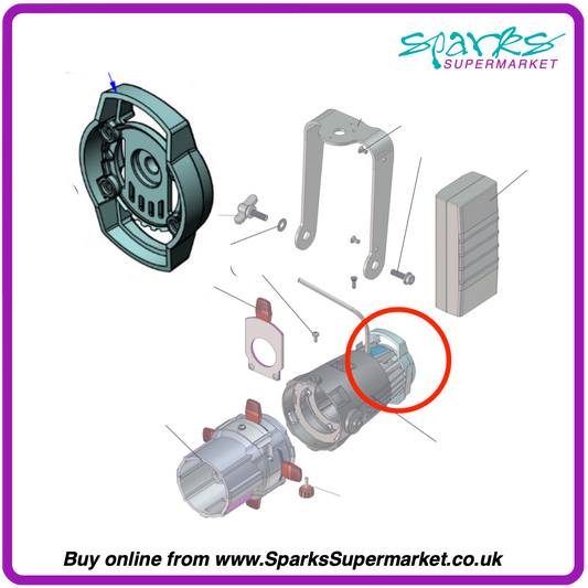 7063A4023	Rear Handle for Source Four Mini LED