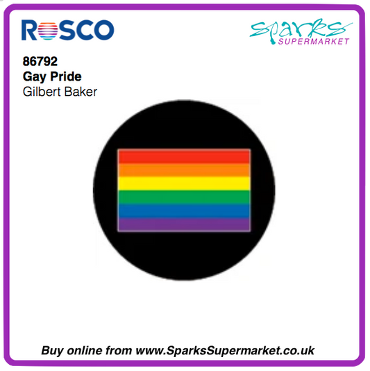 86792 Gay Pride Flag - Glass Gobo