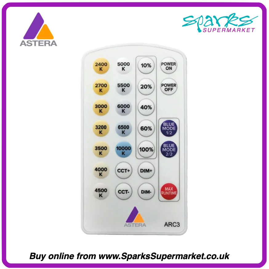 Astera ARC3 White Remote Control