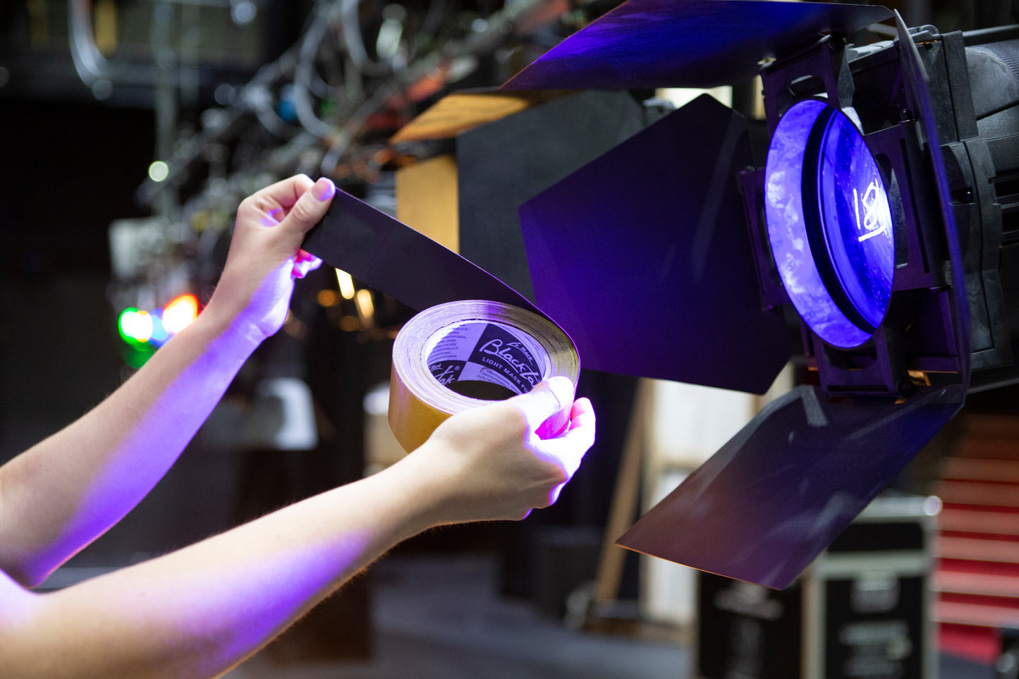 Blacktak™ Roll 25m x 50mm -  Self Adhesive Light Masking Foil Tape