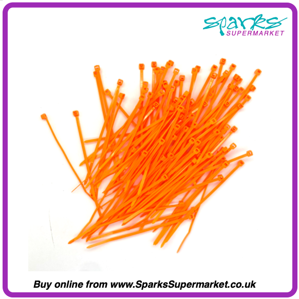 Colour Cable Ties 100 Pack - 2.5mm X 100mm