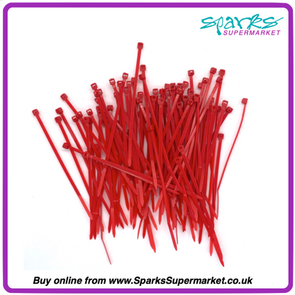 Colour Cable Ties 100 Pack - 2.5mm X 100mm