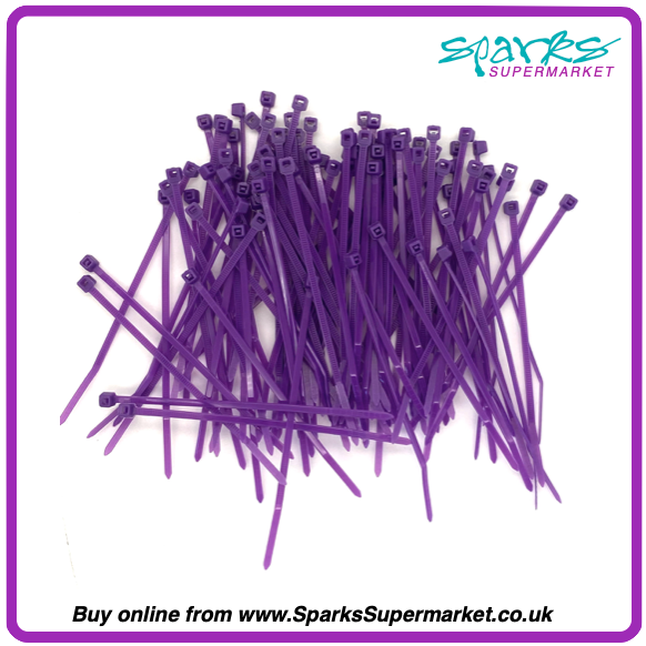 Colour Cable Ties 100 Pack - 2.5mm X 100mm