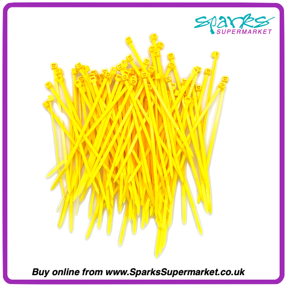 Colour Cable Ties 100 Pack - 2.5mm X 100mm