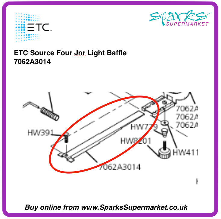  ETC Source Four Jnr Light Baffle 7062A3014