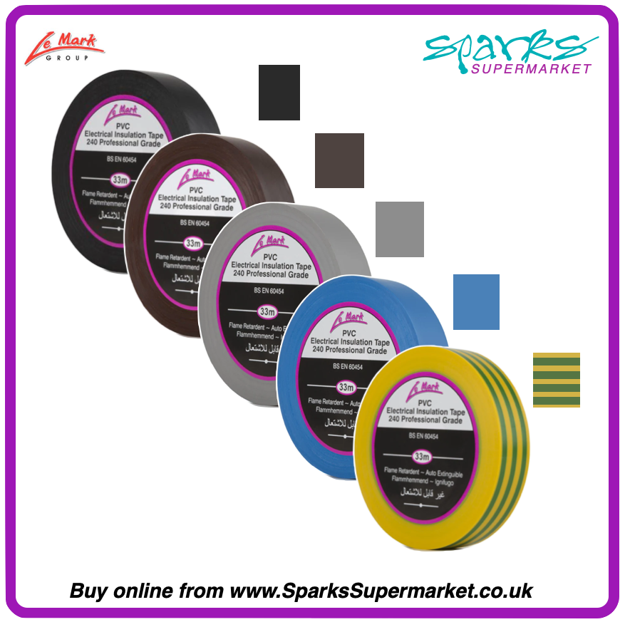 Electrician's Tape Bundle 19mm x 33m