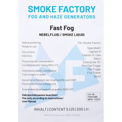 FAST FOG / QUICK FOG  FLUID