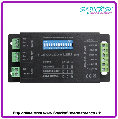 5M RGB+CW LED TAPE WITH POWER SUPPLY AND DMX DRIVER