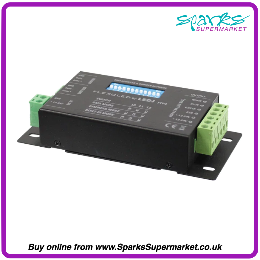 5M RGB+CW LED TAPE WITH POWER SUPPLY AND DMX DRIVER
