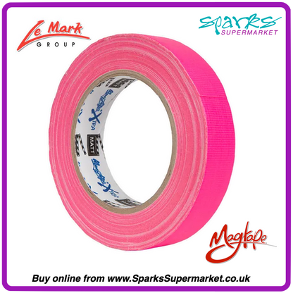 Le Mark Magtape Xtra Matt Fluorescent Gaffa Tape 25mm x 25m – High Visibility Cloth Tape