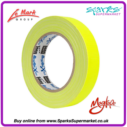 Le Mark Magtape Xtra Matt Fluorescent Gaffa Tape 25mm x 25m – High Visibility Cloth Tape