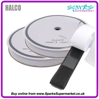 Hook & Loop Tape - Black 25mm