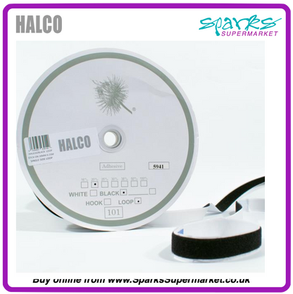 Hook & Loop Tape - Black 25mm