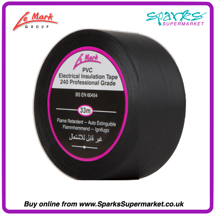 LX Tape Black 38mm x 33m