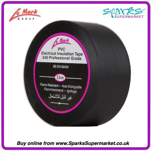 LX Tape Black 38mm x 33m